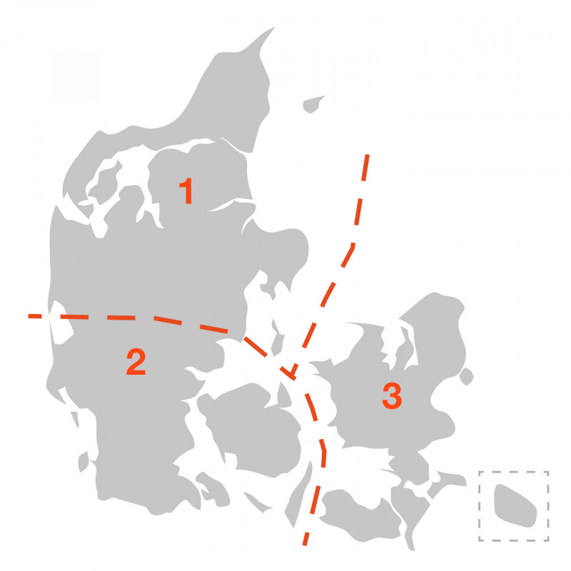 Kort Danmark