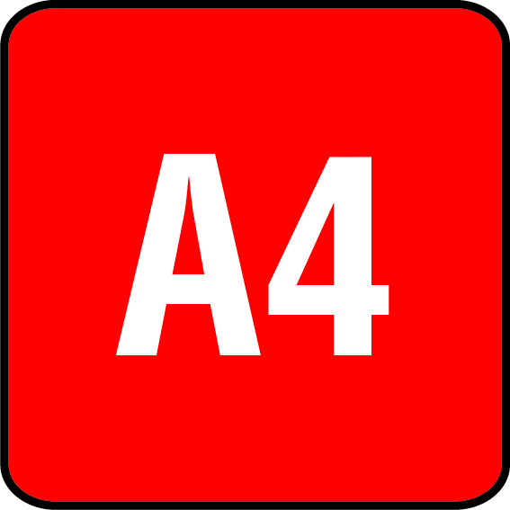 A4 (rustfri & syrefast)