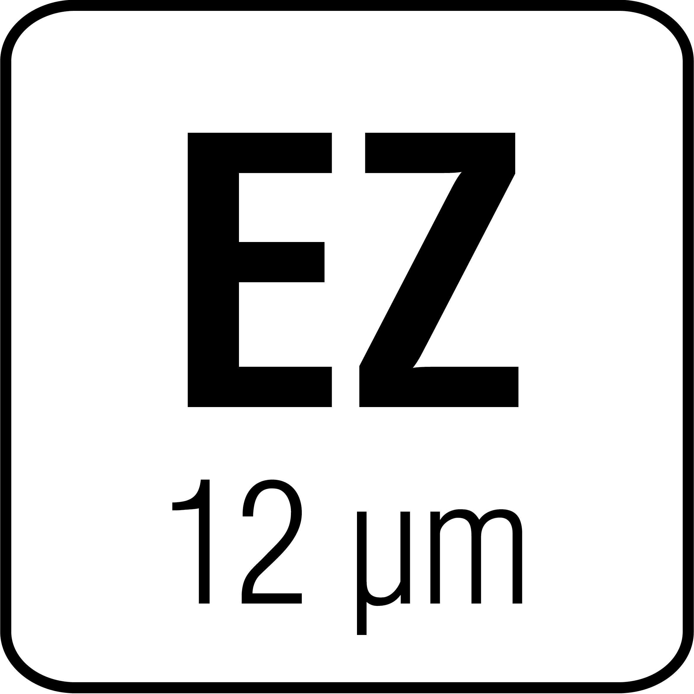 Elgalvaniseret stål 12 µm