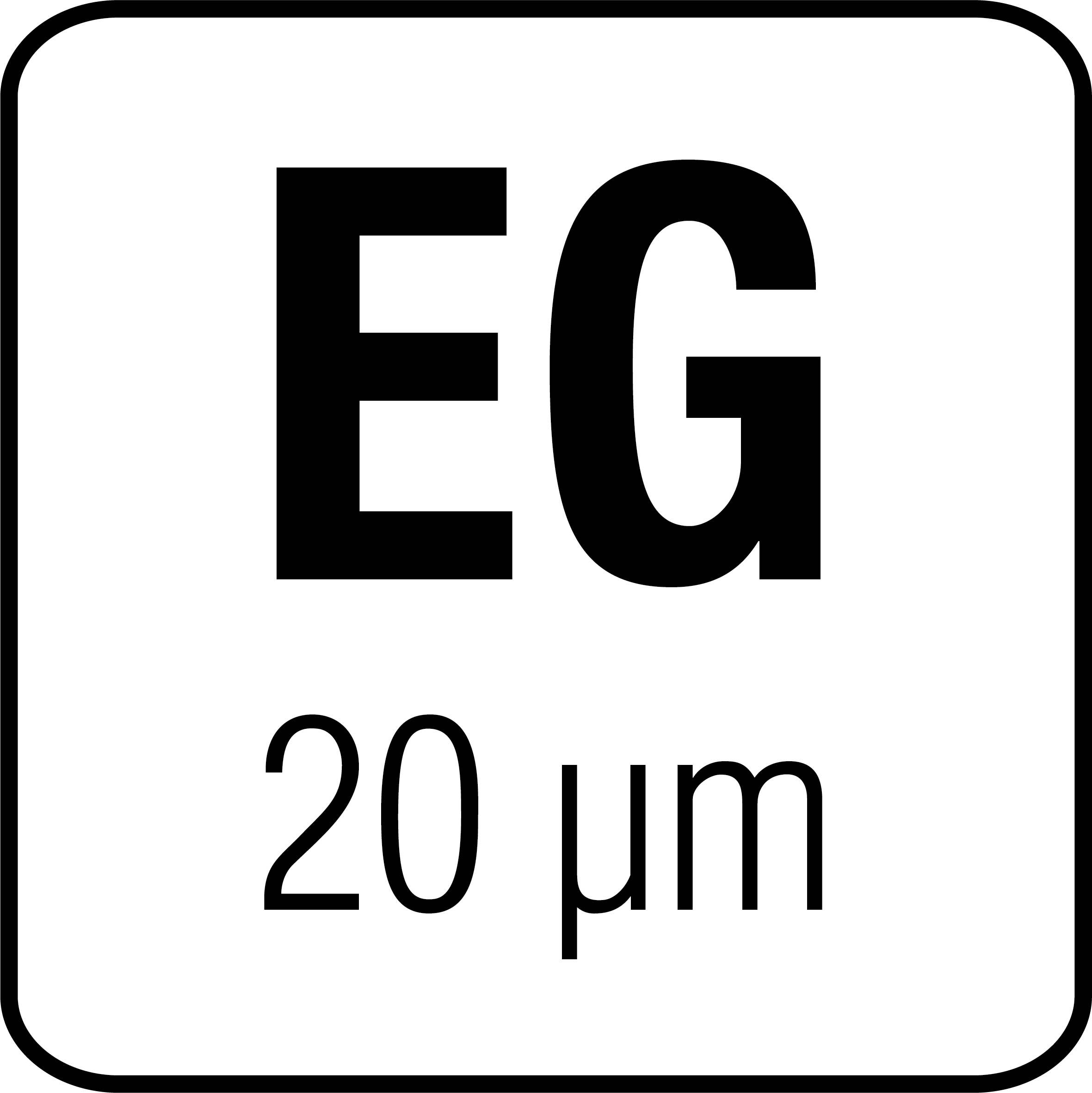 Elgalvaniseret stål 20 µm