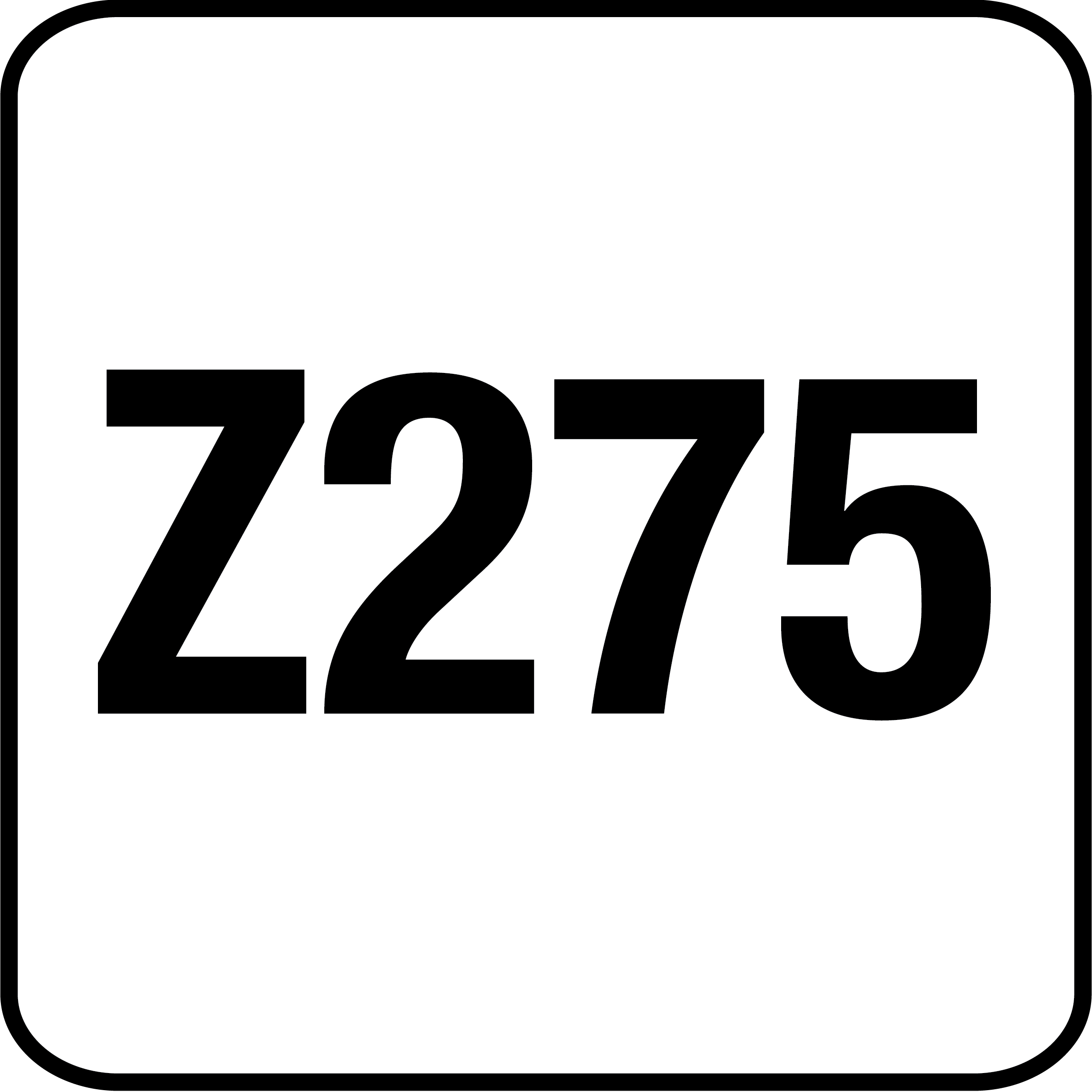 Varmforzinket stål Z275