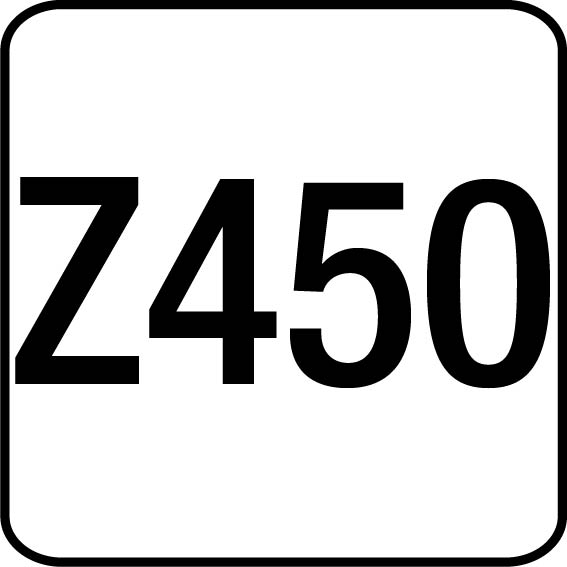 Acier galvanisé Z450