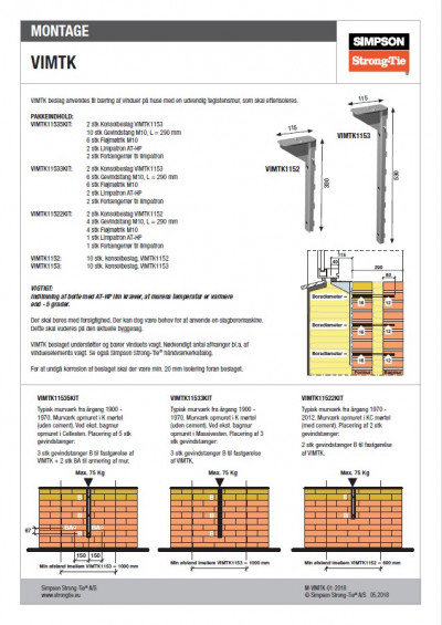 Montagevejledning M-VIMTK-01