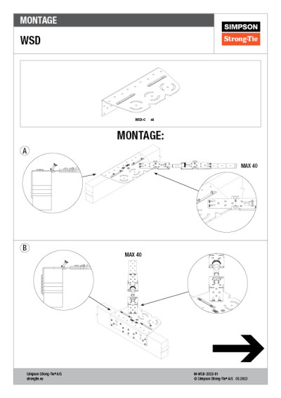 Montagevejledning M-WSD-01