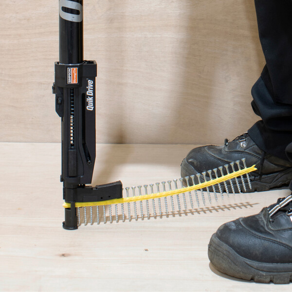 Fastgørelse af gulvspån