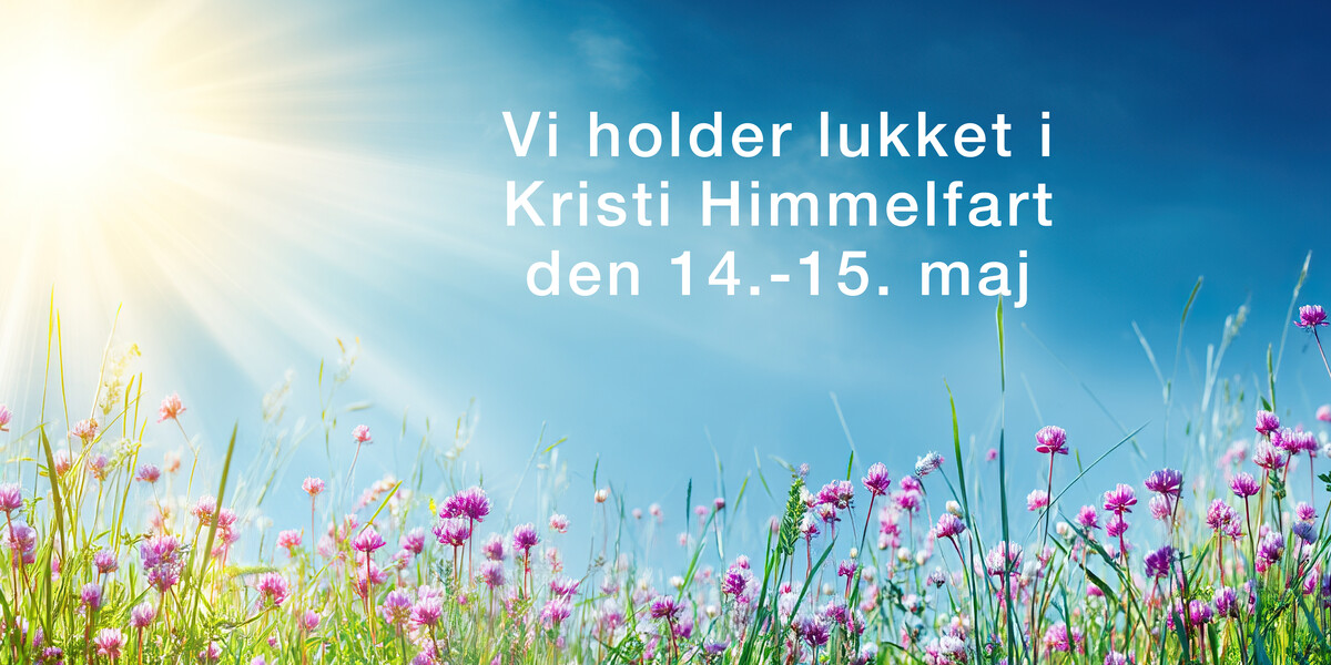 Lukket i Kristi Himmelfart 2026